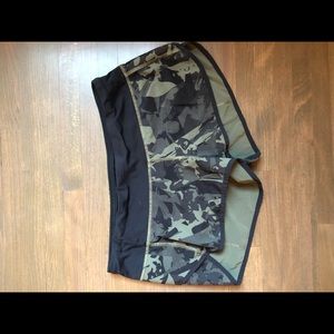 lululemon camo speed short size 4